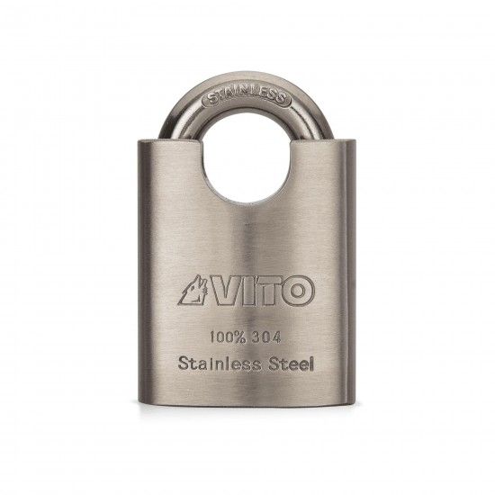 Cadeado alta segurança aço inoxidável 50mm refª VIAQI50 VITO Cadeado alta segurança aço inoxidável 50mm refª VIAQI50 VITO