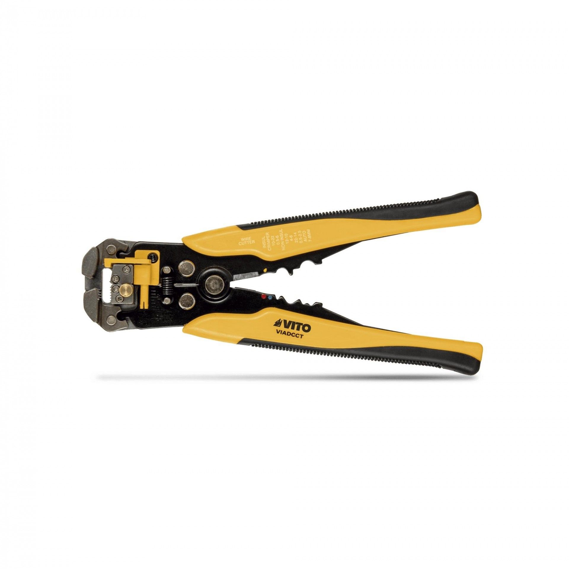 Alicate descarnar cortar e cravar terminais refª VIADCCT VITO