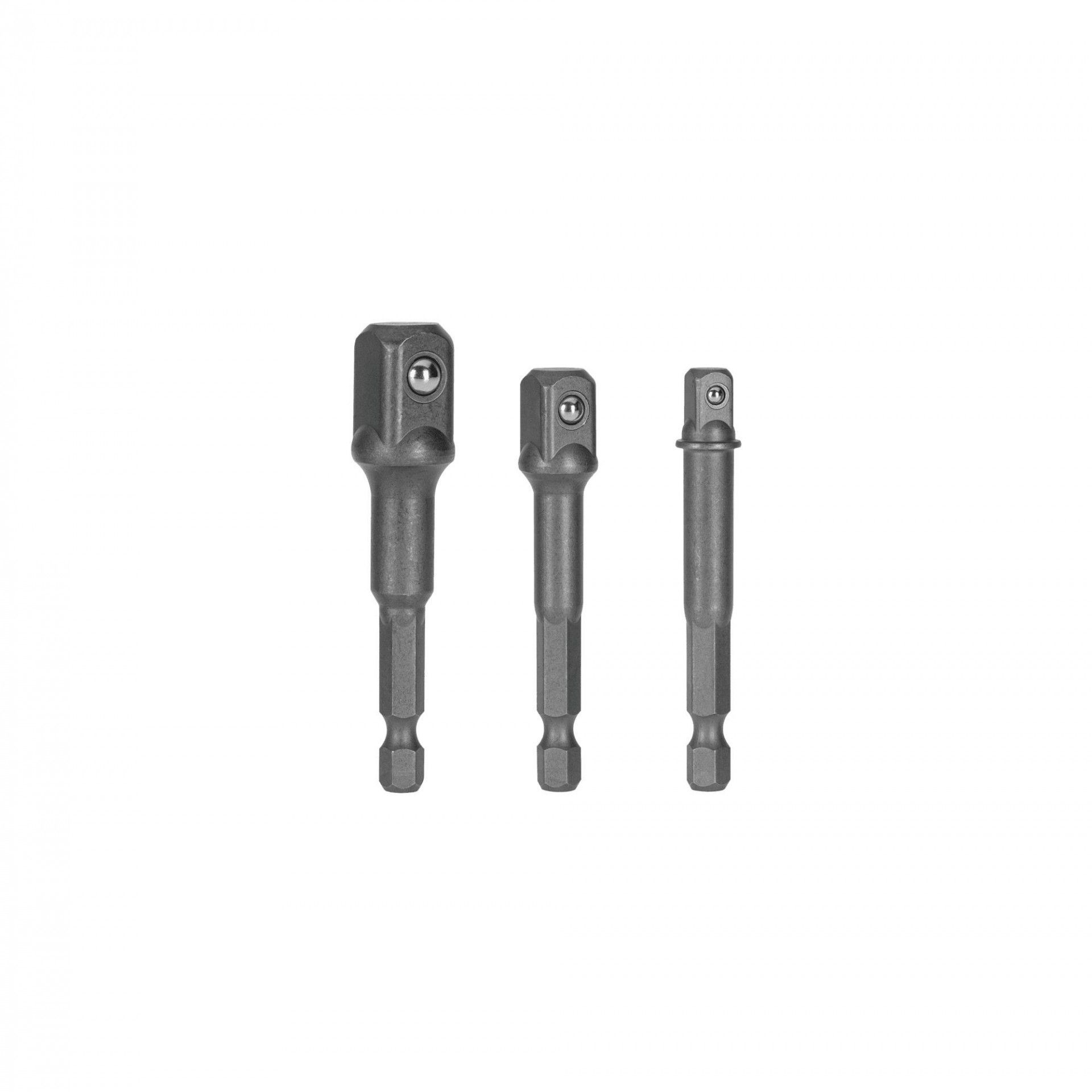 Conjunto de 3 adaptadores chave de caixa para berbequim 1/2"-3/8"-1/4" refª VIACCB VITO