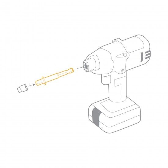 Conjunto de 3 adaptadores chave de caixa para berbequim 1/2"-3/8"-1/4" refª VIACCB VITO Conjunto de 3 adaptadores chave de caixa para berbequim 1/2"-3/8"-1/4" refª VIACCB VITO