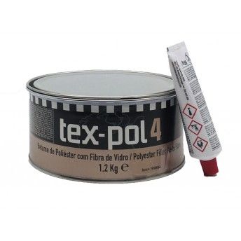 BETUME POLIESTER TEX-POL 4 C/FIBRA VIDRO 1,2Kg
