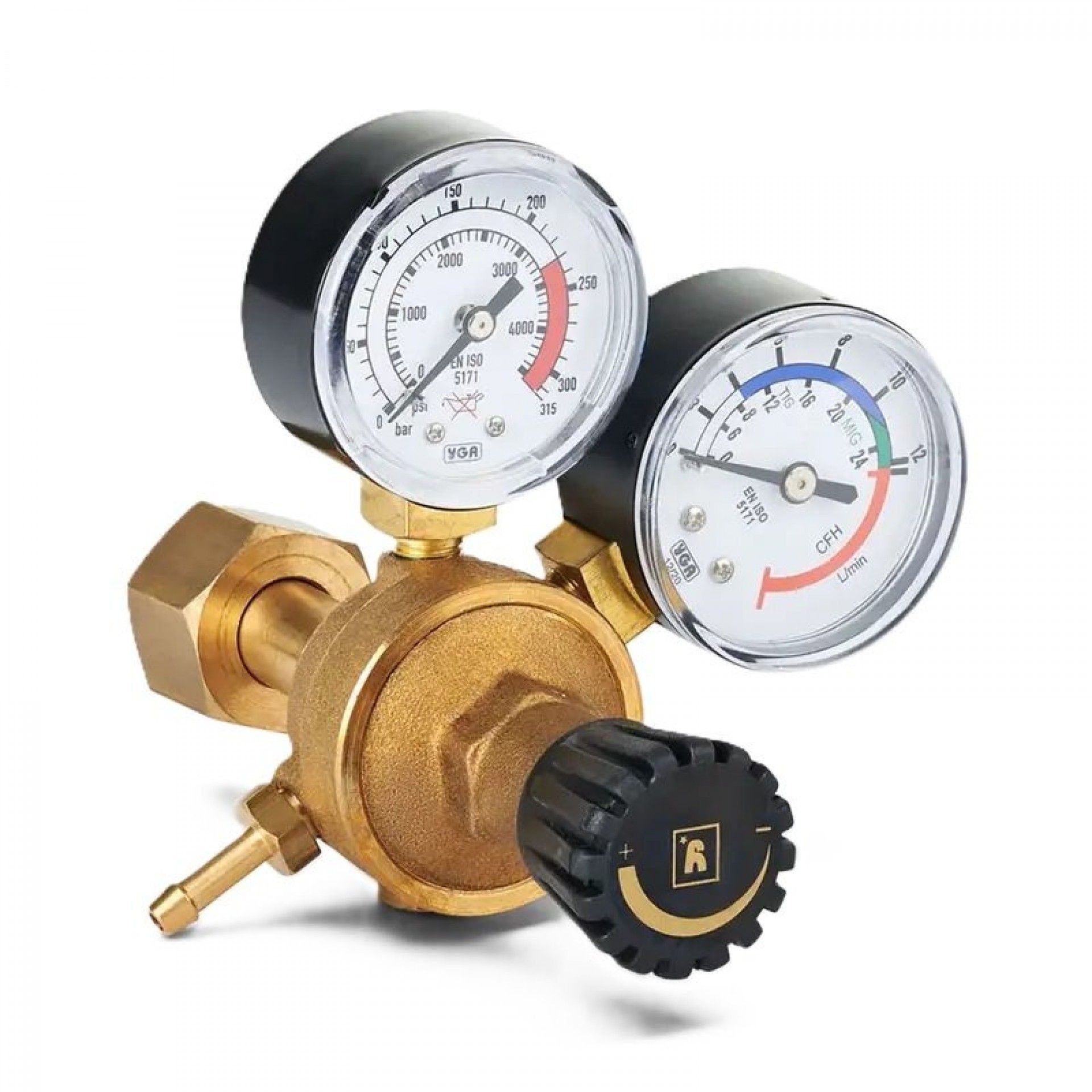 Regulador de gás c/2 manómetros refª TE-722119