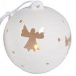Bola de Natal de cerâmica com led 8cm refª T2-B8170 MADER Bola de Natal de cerâmica com led 8cm refª T2-B8170 MADER
