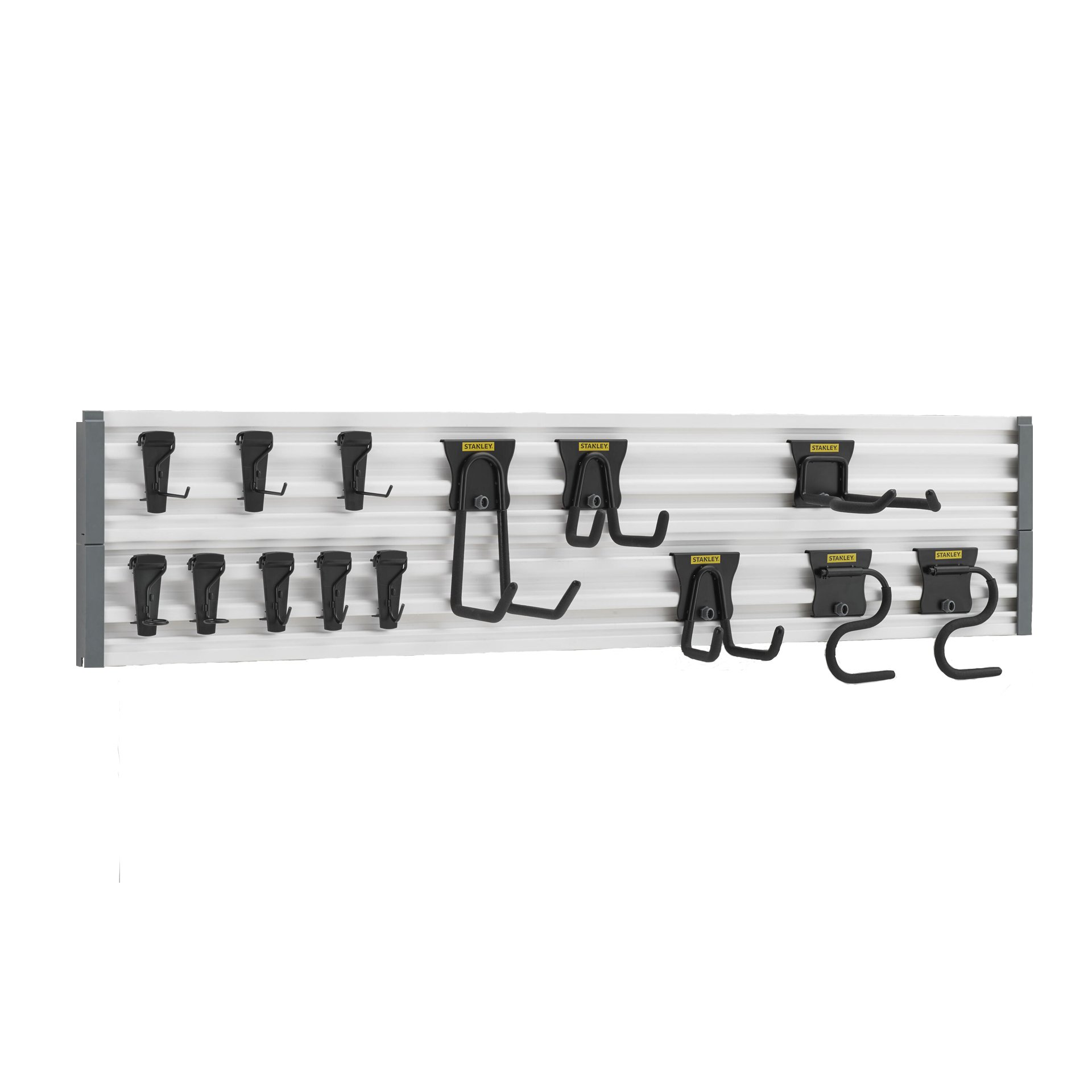 2 trilhos Vesatrack + 18 ganchos variados refª STST22000-1 STANLEY