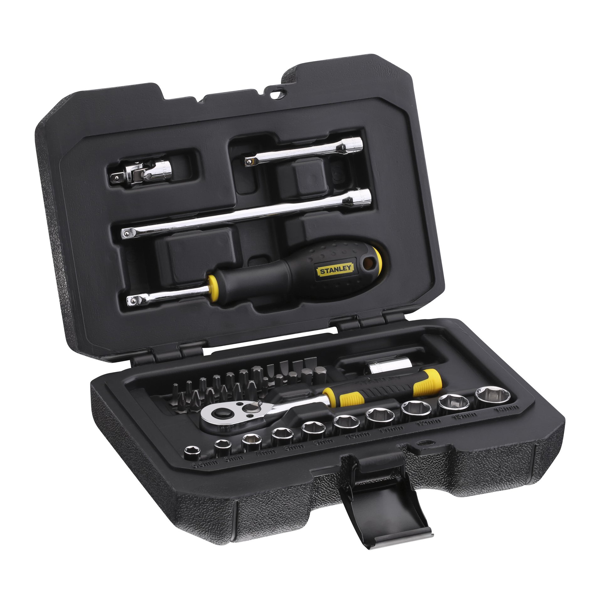 Jogo de copos 1/4" - 38 peças refª STMT82828-1 STANLEY