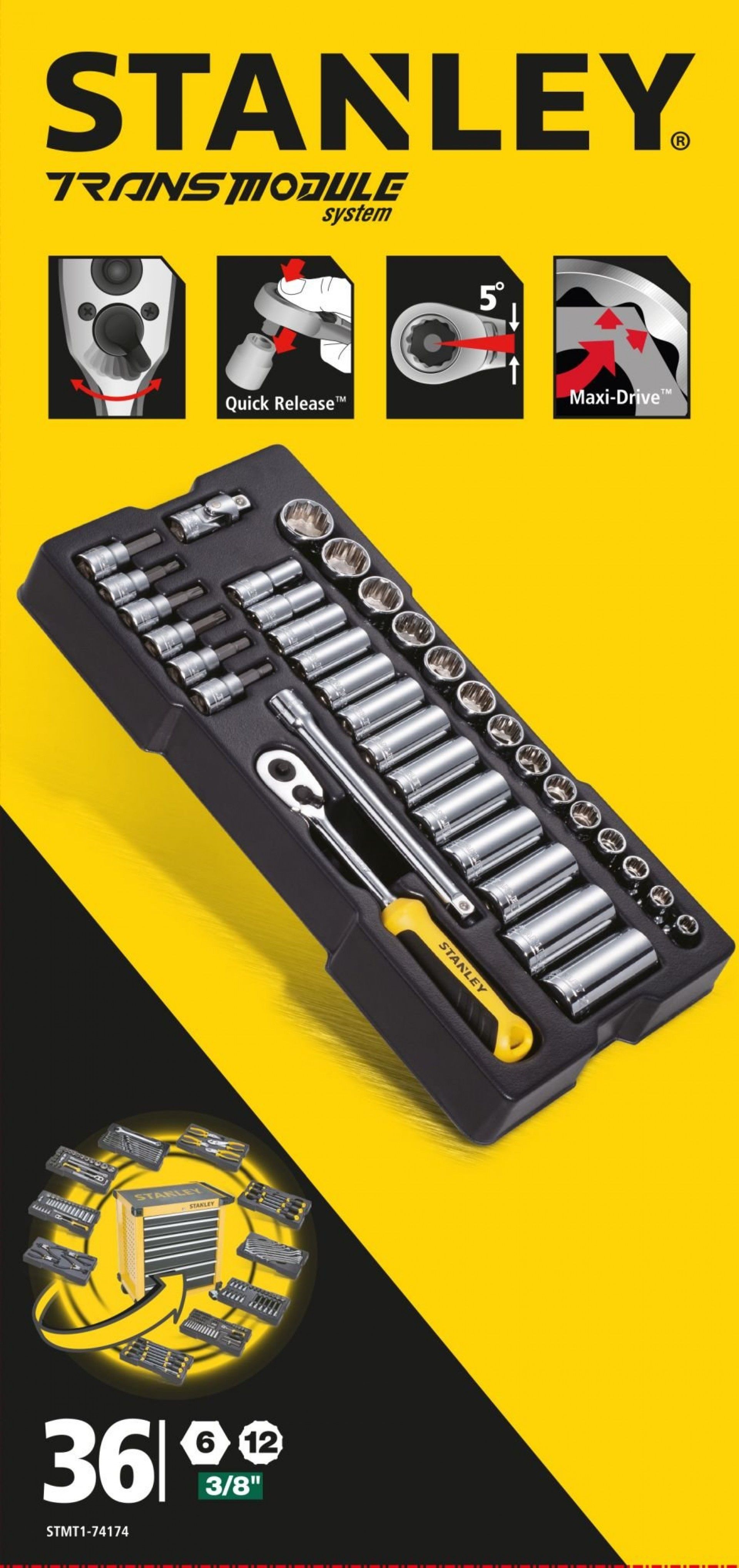 CONJUNTO STMT1-74174 36PÇ STANLEY