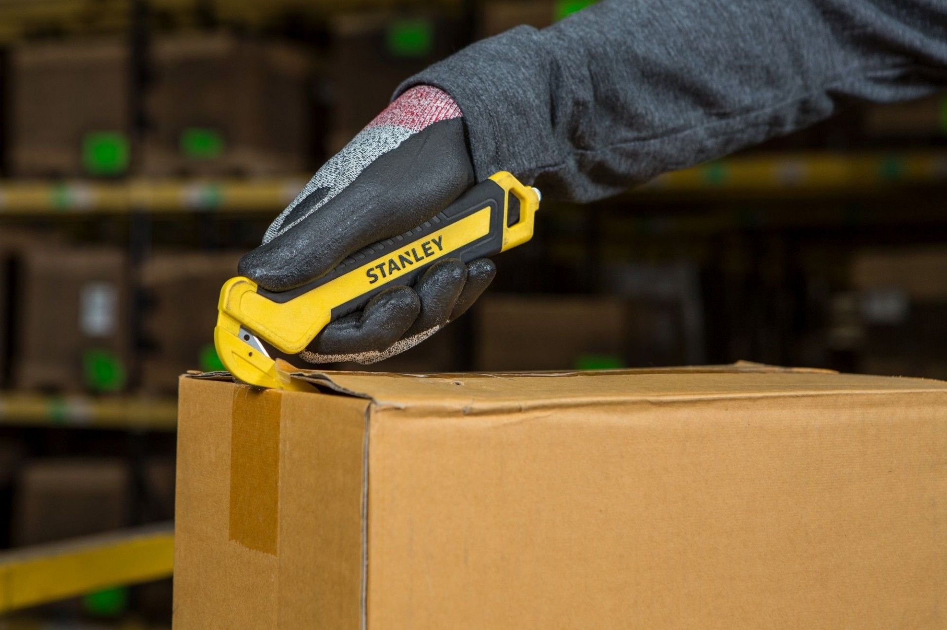 Cortador de embalagens de um lado, bi-matéria refª STHT10356-0 STANLEY