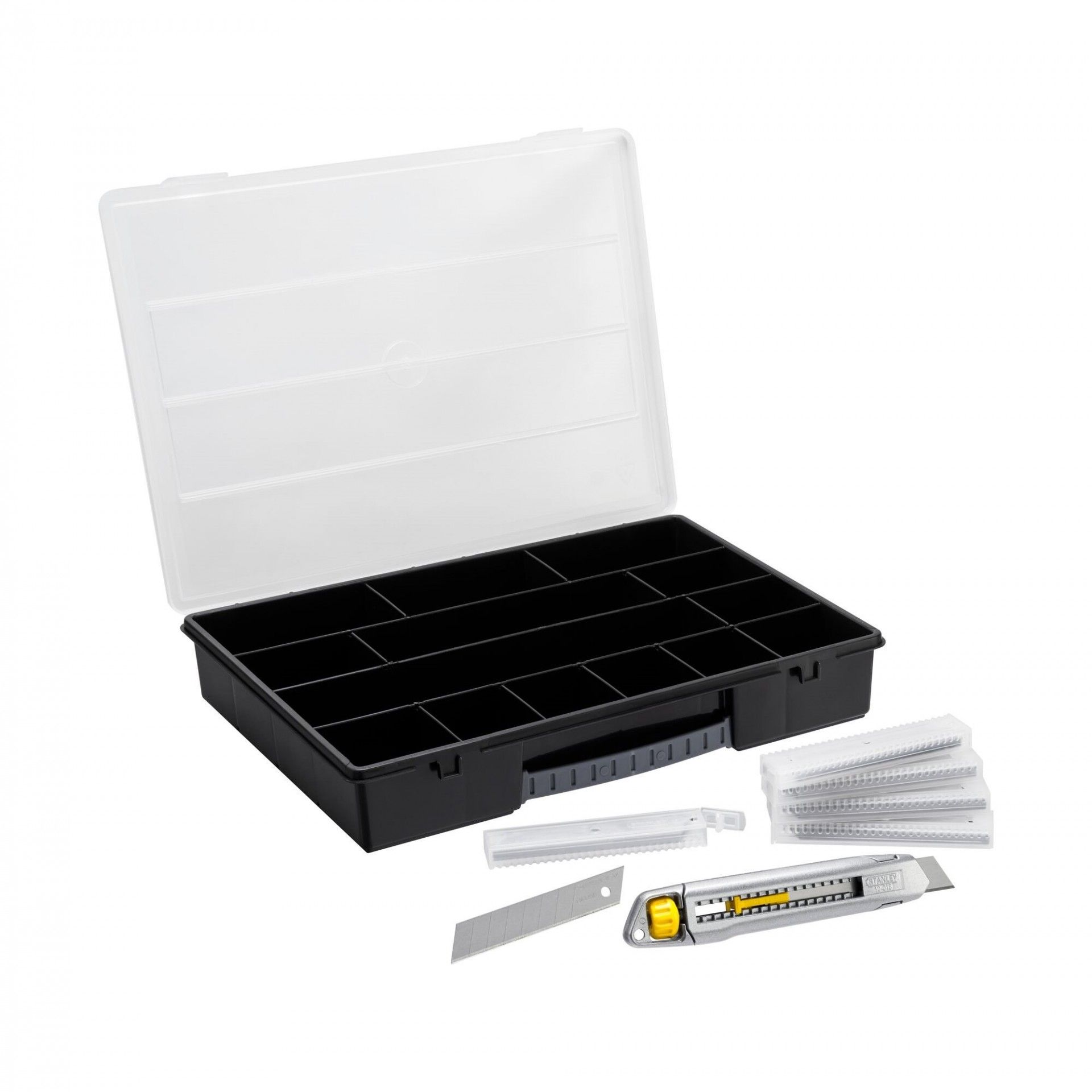 Organizador + X-acto + 50 laminas refª STHT10018-9 STANLEY