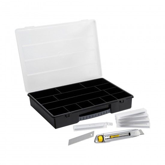 Organizador + X-acto + 50 laminas refª STHT10018-9 STANLEY Organizador + X-acto + 50 laminas refª STHT10018-9 STANLEY