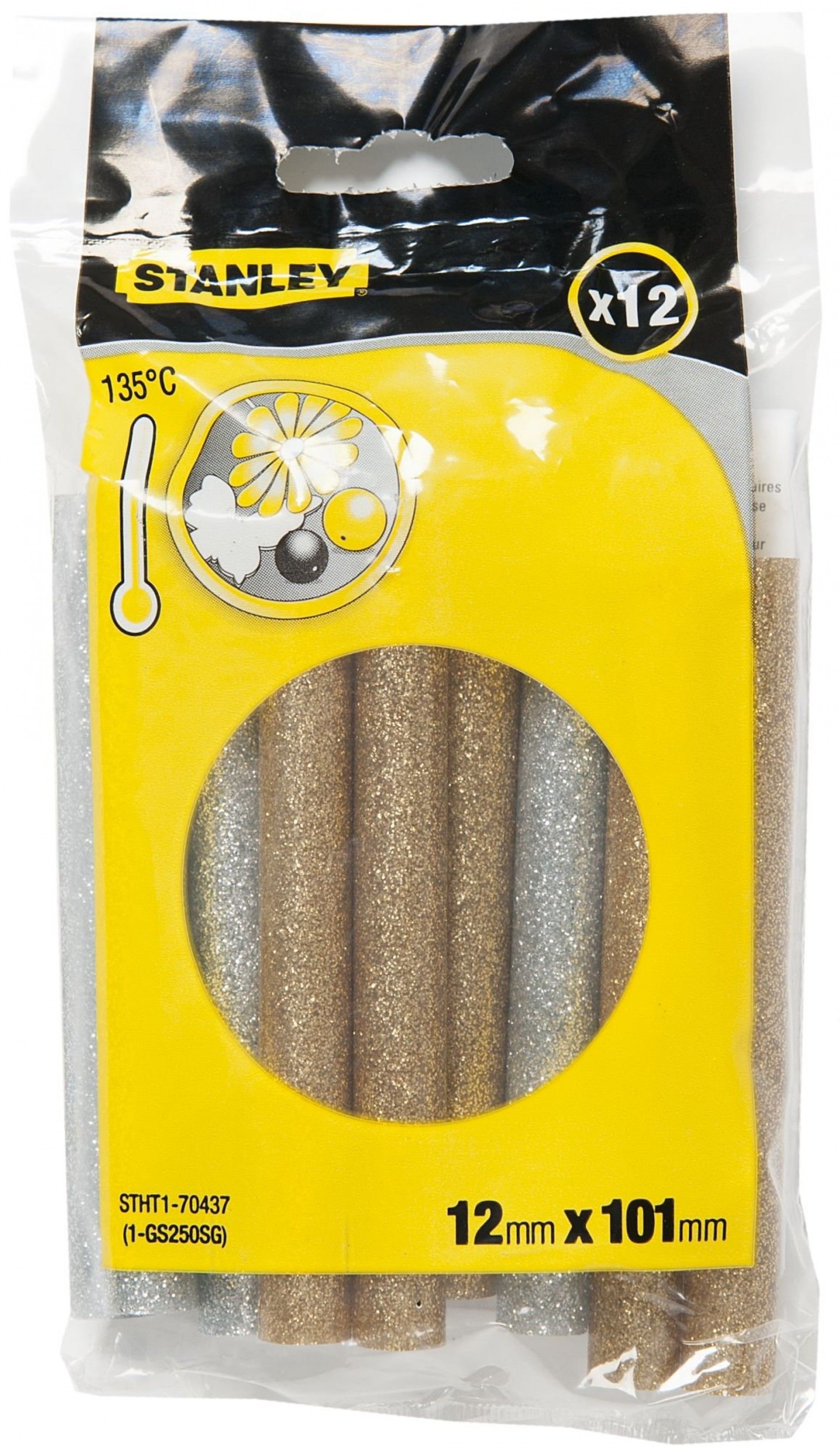 Barras brilhantes Prata/Ouro 12mm x 101mm refª STHT1-70437 STANLEY