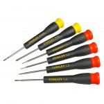Jogo 6 chaves de fenda fixos refª STHT0-62631 STANLEY Jogo 6 chaves de fenda fixos refª STHT0-62631 STANLEY