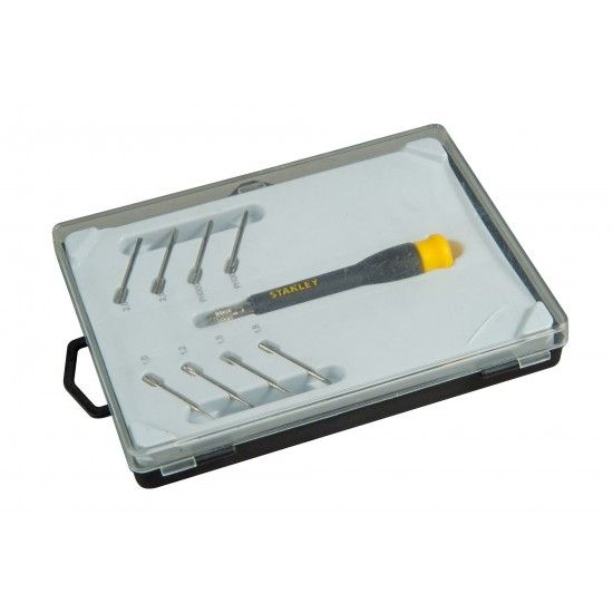 Jogo chave de fenda de precisão.8 pontas intercambiáveis refª STHT0-62629 STANLEY Jogo chave de fenda de precisão.8 pontas intercambiáveis refª STHT0-62629 STANLEY
