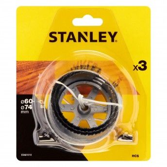 3 brocas de capa de ao ao carbono para madeira ref.STA81010-XJ STANLEY