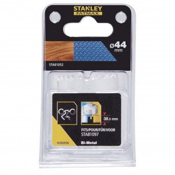 Broca de coroa bimetlica 44mm.Prof de corte 38.3 mm ref STA81052-XJ STANLEY