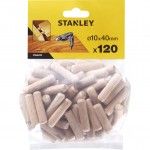 120 Buchas madeira ø 10x40 mm refª STA66435-QZ STANLEY 120 Buchas madeira ø 10x40 mm refª STA66435-QZ STANLEY