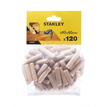 120 Buchas madeira  10x40 mm ref STA66435-QZ STANLEY