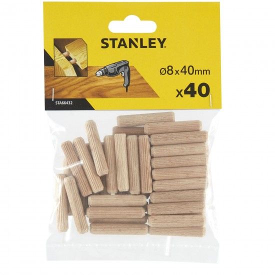 40 Buchas madeira  8x40 mm ref STA66432-QZ STANLEY
