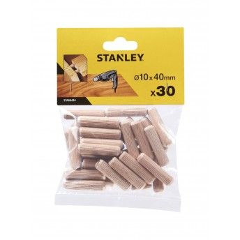 30 Buchas madeira  10x40 mm ref STA66434-QZ STANLEY
