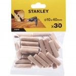 30 Buchas madeira � 10x40 mm ref� STA66434-QZ STANLEY