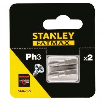 2 pontas Tor��o 25mm Ph3 ref� STA62022-XJ STANLEY