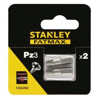 2 pontas de Tor��o 25mm Pz3 ref� STA62042-XJ STANLEY