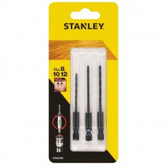 3 brocas piloto: n 8, 10 e n12 ref.STA62509-XJ STANLEY