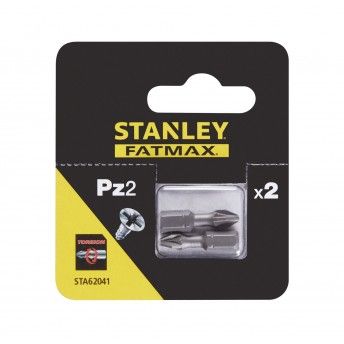 2 pontas de Tor��o 25mm Pz2 ref� STA62041-XJ STANLEY