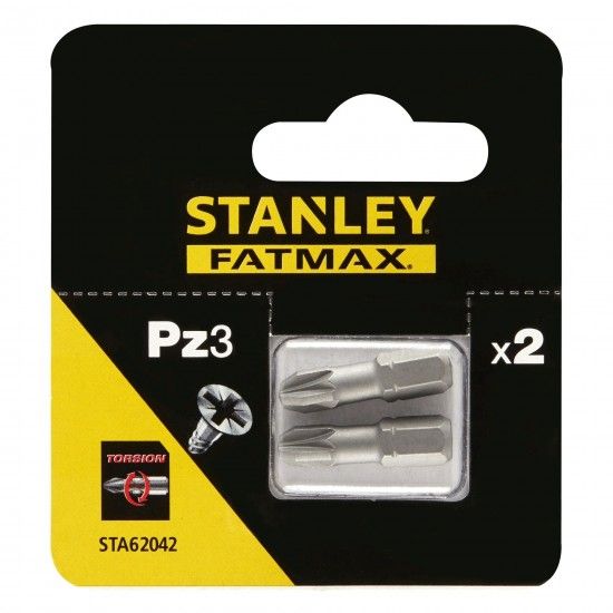 2 pontas de Tor��o 25mm Pz3 ref� STA62042-XJ STANLEY