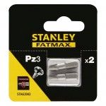 2 pontas de Tor��o 25mm Pz3 ref� STA62042-XJ STANLEY