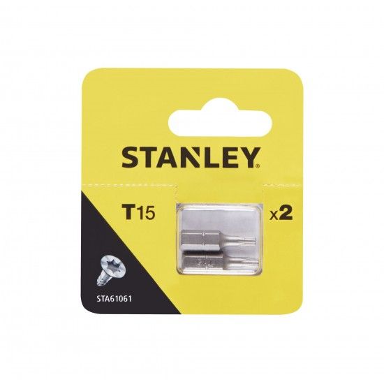 2 pontas Torx 25mm T15 ref� STA61061-XJ STANLEY