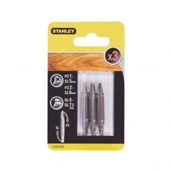 3 Pontas dupla funo 48mm ref STA61380-XJ STANLEY