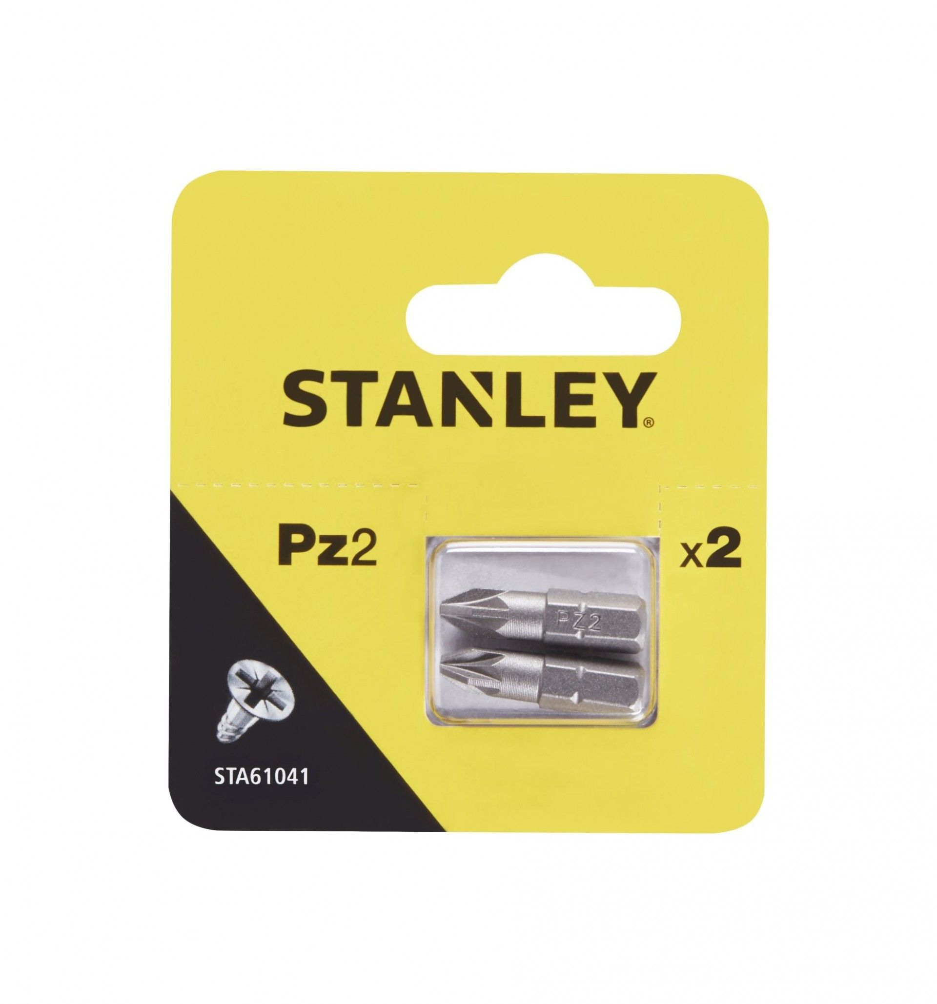 2 pontas Pozidriv Pz2 25mm refª STA61041-XJ STANLEY