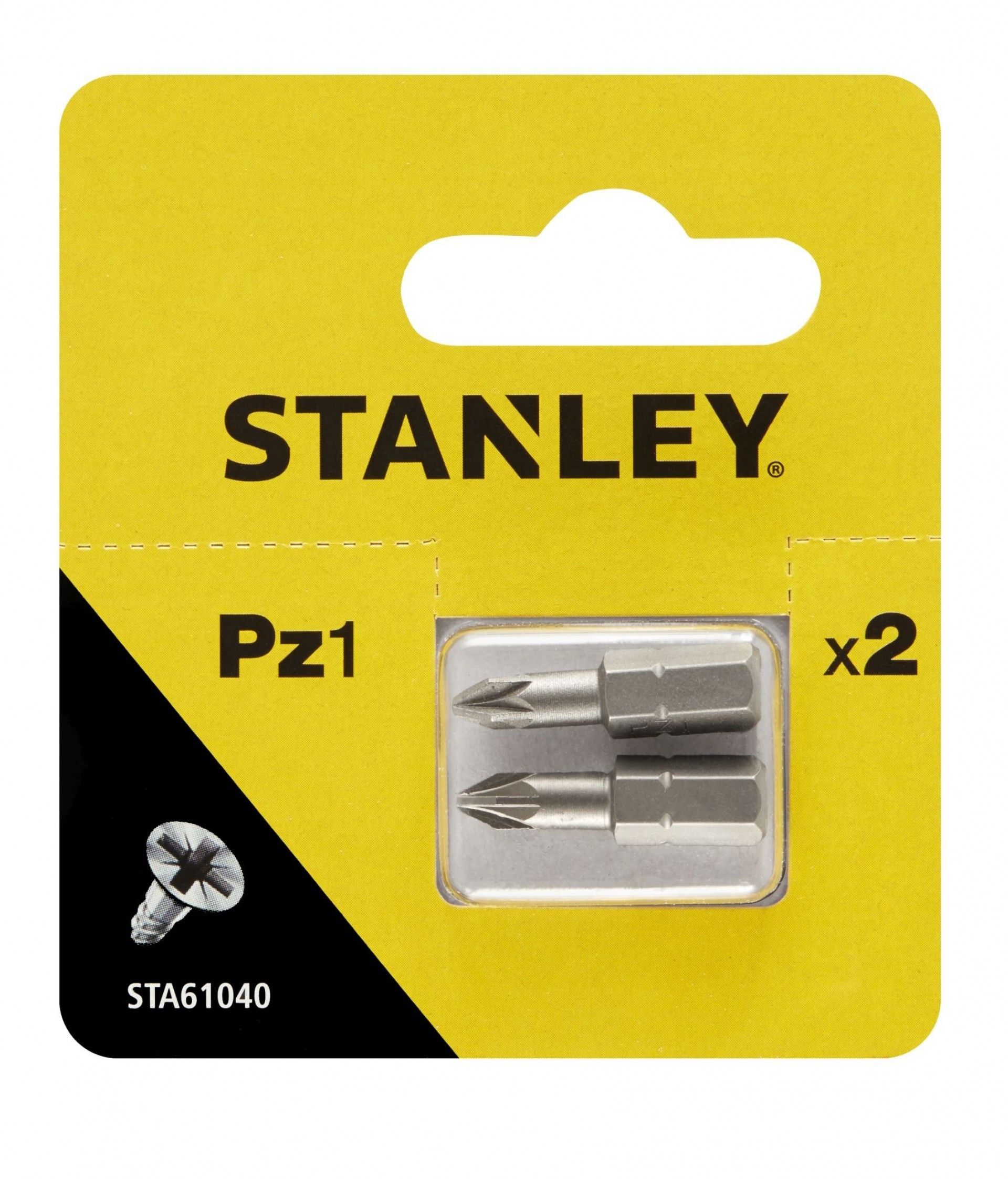 2 pontas Pozidriv Pz1 25mm refª STA61040-XJ STANLEY