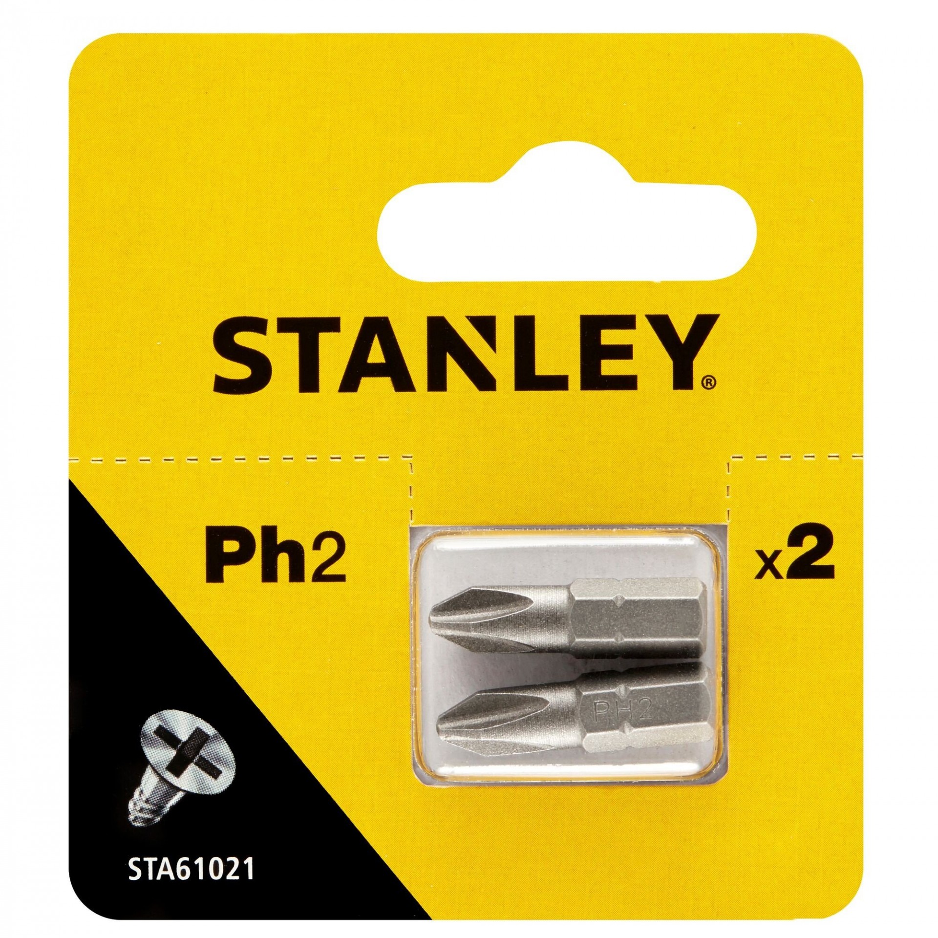 2 pontas Philips Ph2 25mm refª STA61021-XJ STANLEY