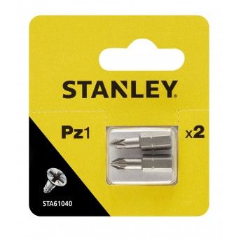2 pontas Pozidriv Pz1 25mm ref� STA61040-XJ STANLEY