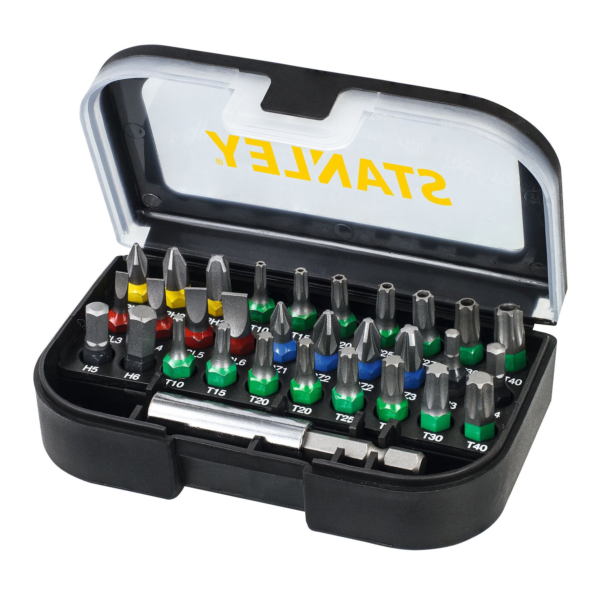 Jogo de 31 peças para aparafusar refª STA60490-XJ STANLEY