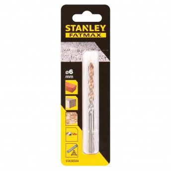 Brocas para pedra com haste de 3 cara 6x100mm ref STA58504-QZ STANLEY