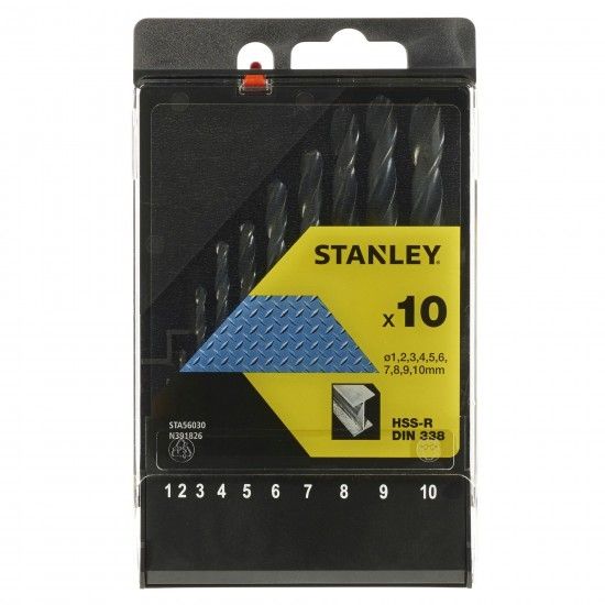 Cassete com 10 brocas HSS-R para metal ref� STA56030-QZ STANLEY