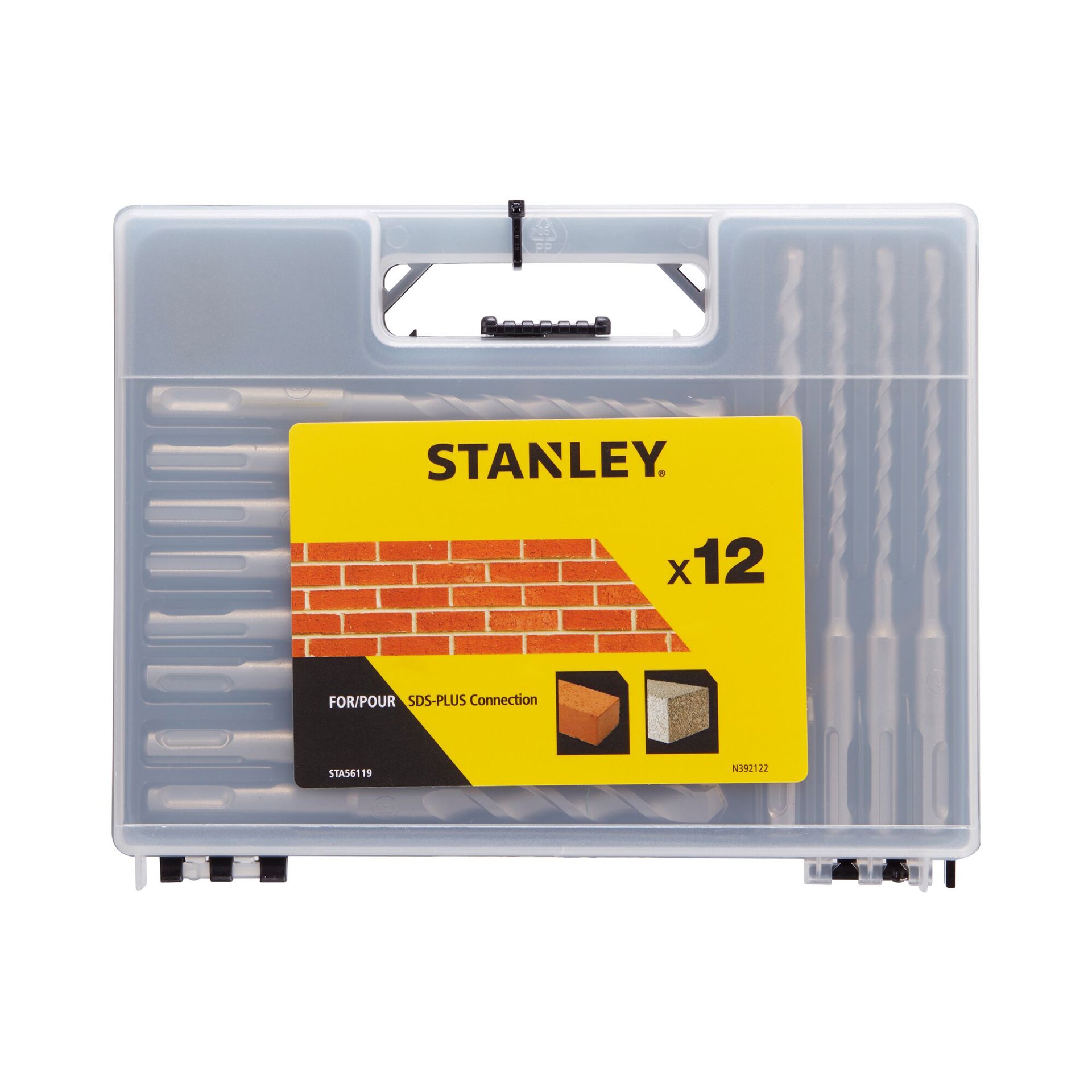 Cassete com 12 brocas SDS-Plus (160 mm) refª STA56119-QZ STANLEY