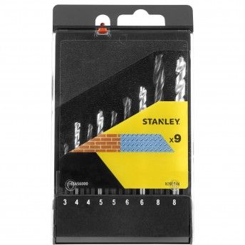 Cassete com 9 brocas múltiplas HSS-R metal refª STA56000-QZ STANLEY Cassete com 9 brocas múltiplas HSS-R metal refª STA56000-QZ STANLEY