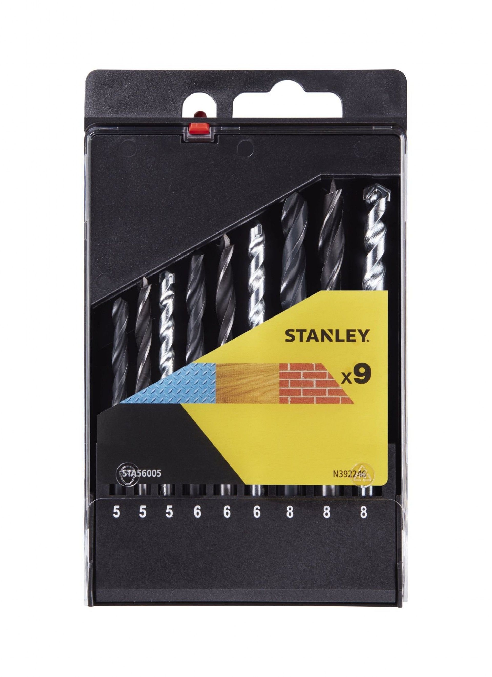 Cassete com 9 brocas múltiplas HSS-R metal: refª STA56005-QZ STANLEY