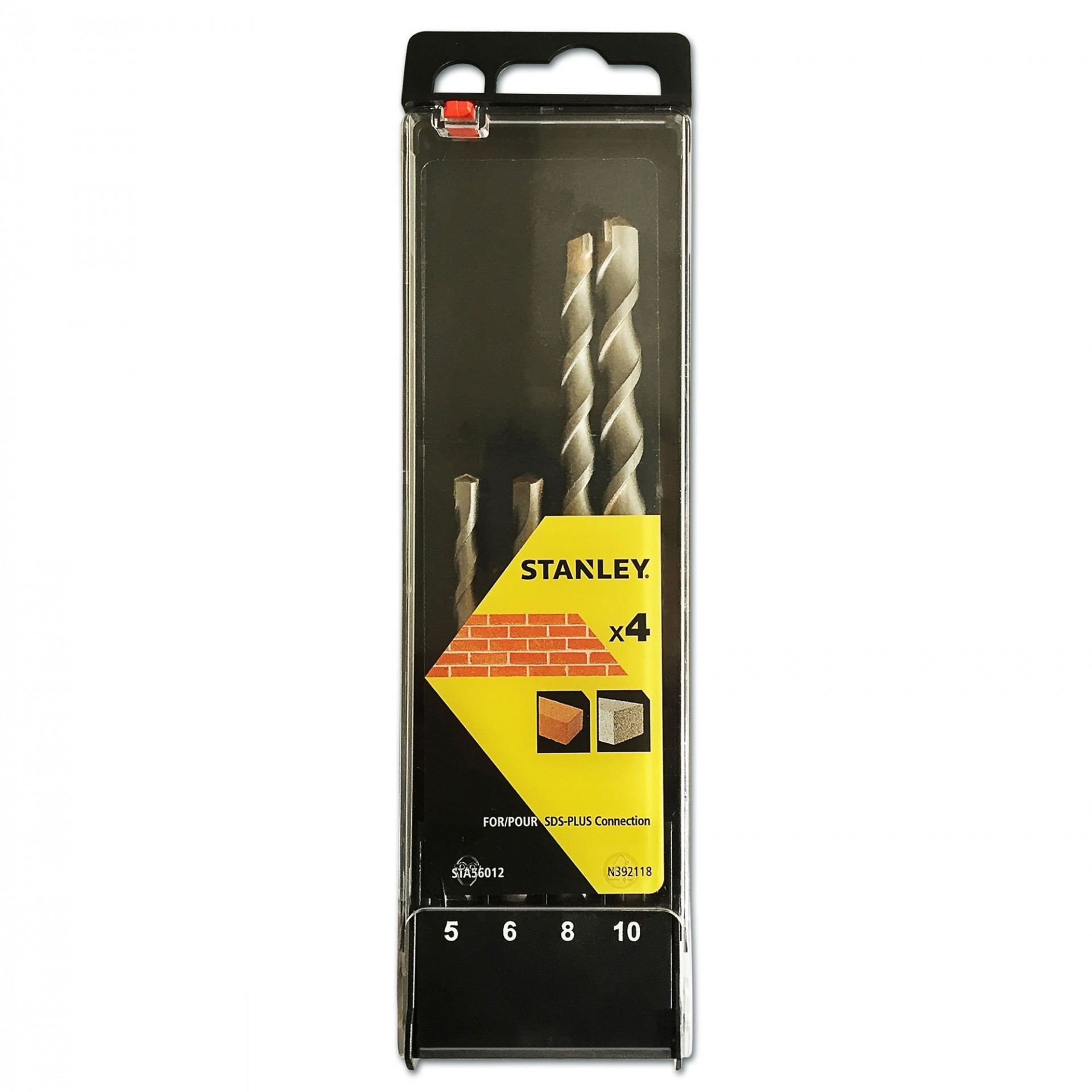 Cassete com 4 brocas SDS-Plus refª STA56012-QZ STANLEY