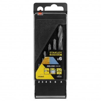 Cassete com 6 brocas HSS-CNC com ponta piloto ref� STA56003-QZ STANLEY