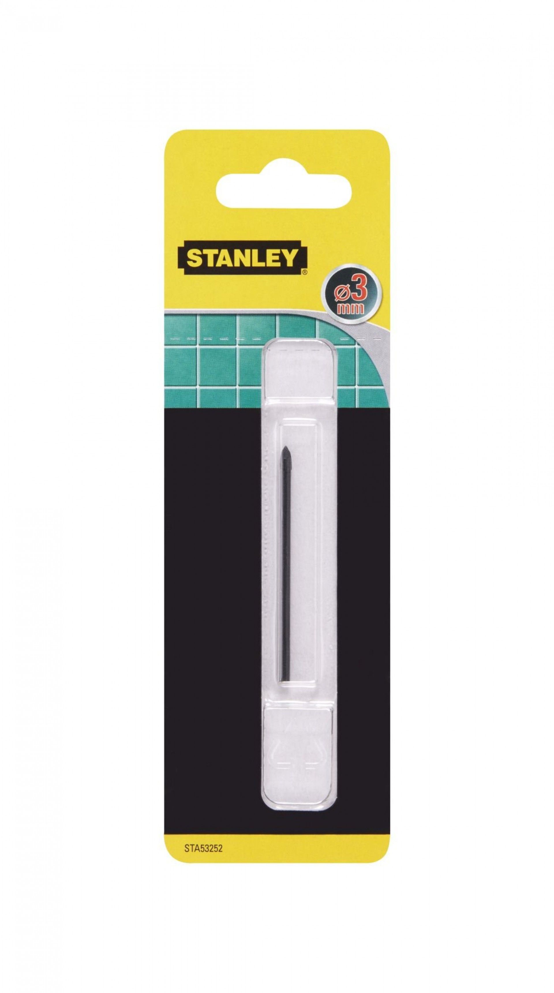 Broca para vidro e cerâmica ø 3x58 mm refª STA53252-QZ STANLEY