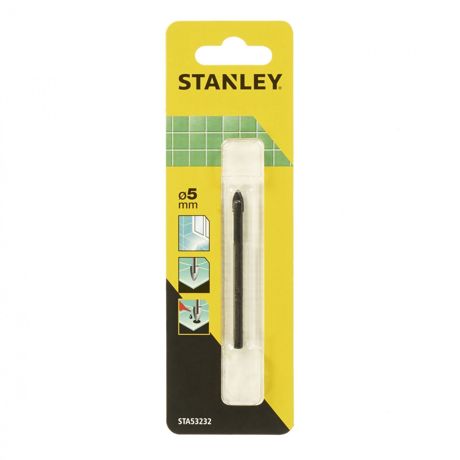 Broca para vidro e cerâmica ø 5x70 mm refª STA53232-QZ STANLEY