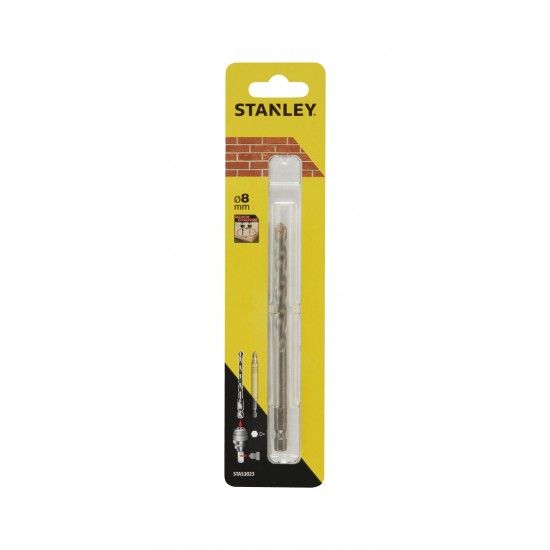 Broca para pedra  8mm.Eixo hexagonal ref STA53023-XJ STANLEY