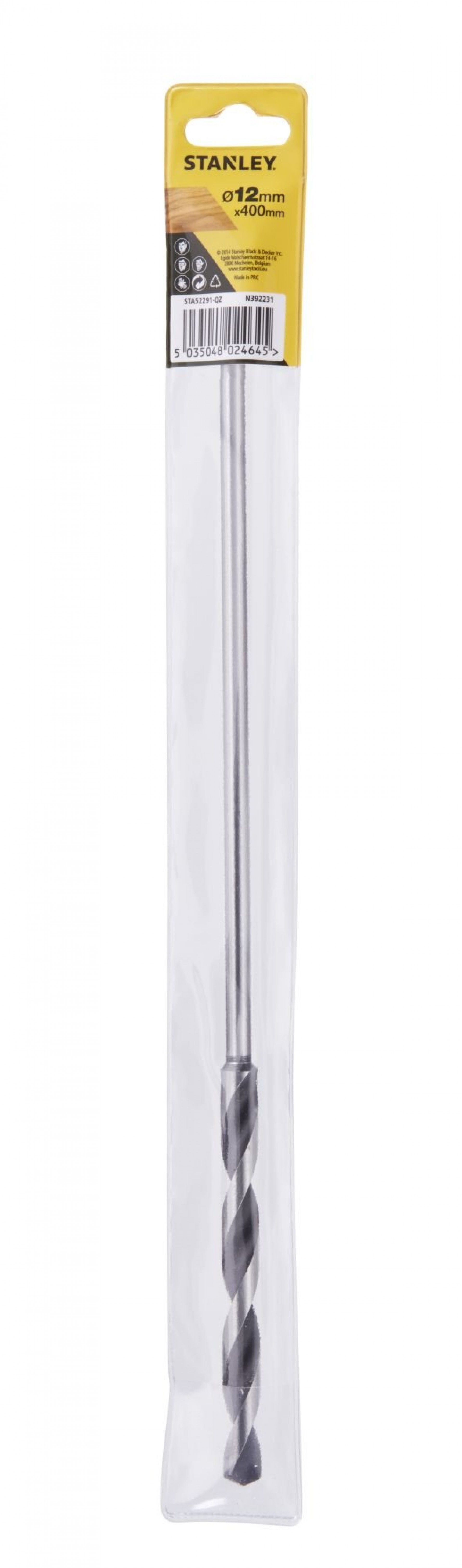 Broca para madeira 12mm Comprimento: 400mm refª STA52291-QZ STANLEY
