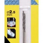 2 Brocas HSS-CNC para metal  2.5 mm ref STA50753-QZ STANLEY