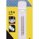 2 Brocas HSS-CNC para metal � 1.5 mm ref� STA50751-QZ STANLEY