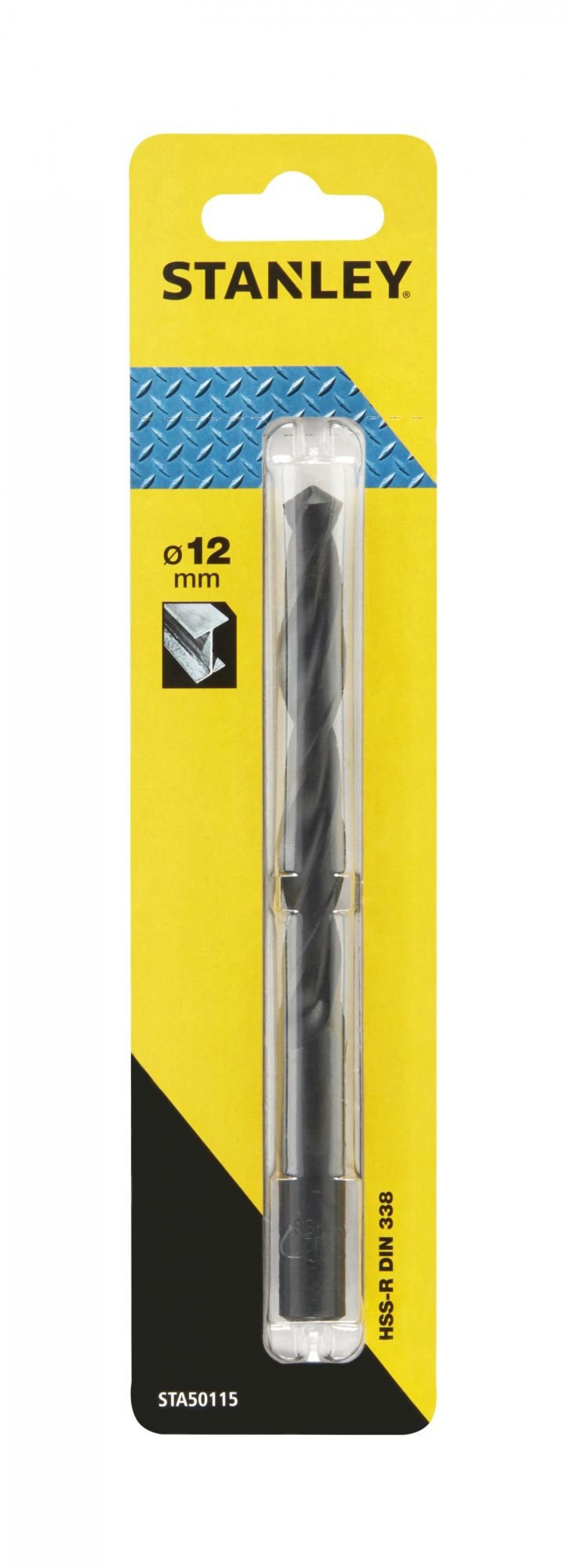 Broca HSS-R laminada para metal ø 12mm, refª STA50115-QZ STANLEY